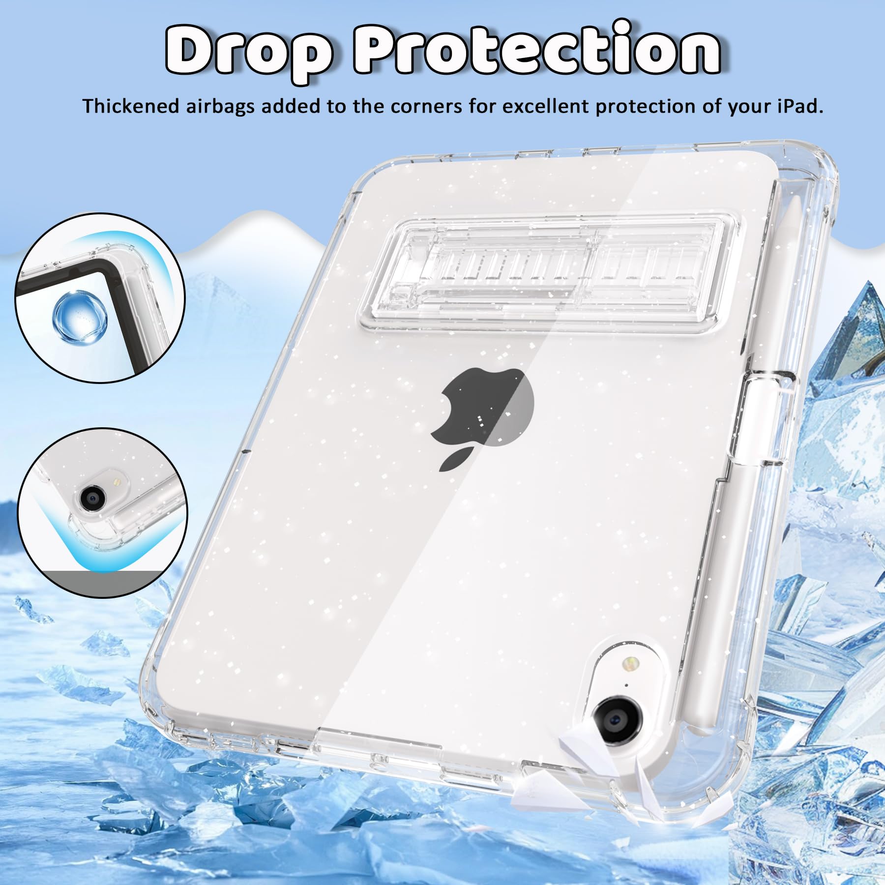 Rantice Case for iPad Mini 6 2021, iPad Mini 7 (A17 Pro) 2024 Case