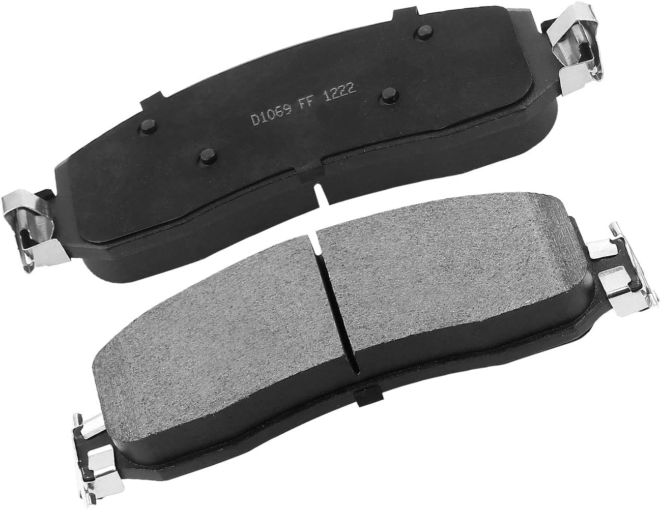 D1069 Front Brake Pads Replacement For Ford F-250 Super Duty 2005-2012, Ford F-350 Super Duty 2005-2012 Ceramic Brake Pads with Hardware Kits 4PCS