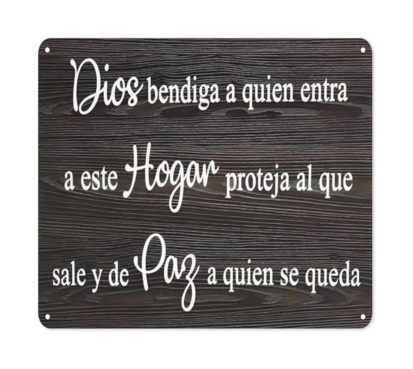 IDGTTLDF Rustic Welcome Sign Metal Tin Plaque Bienvenidos Wall Decor for Farmhouse Home Entryway Kitchen Porch Decor 8 X 12 in