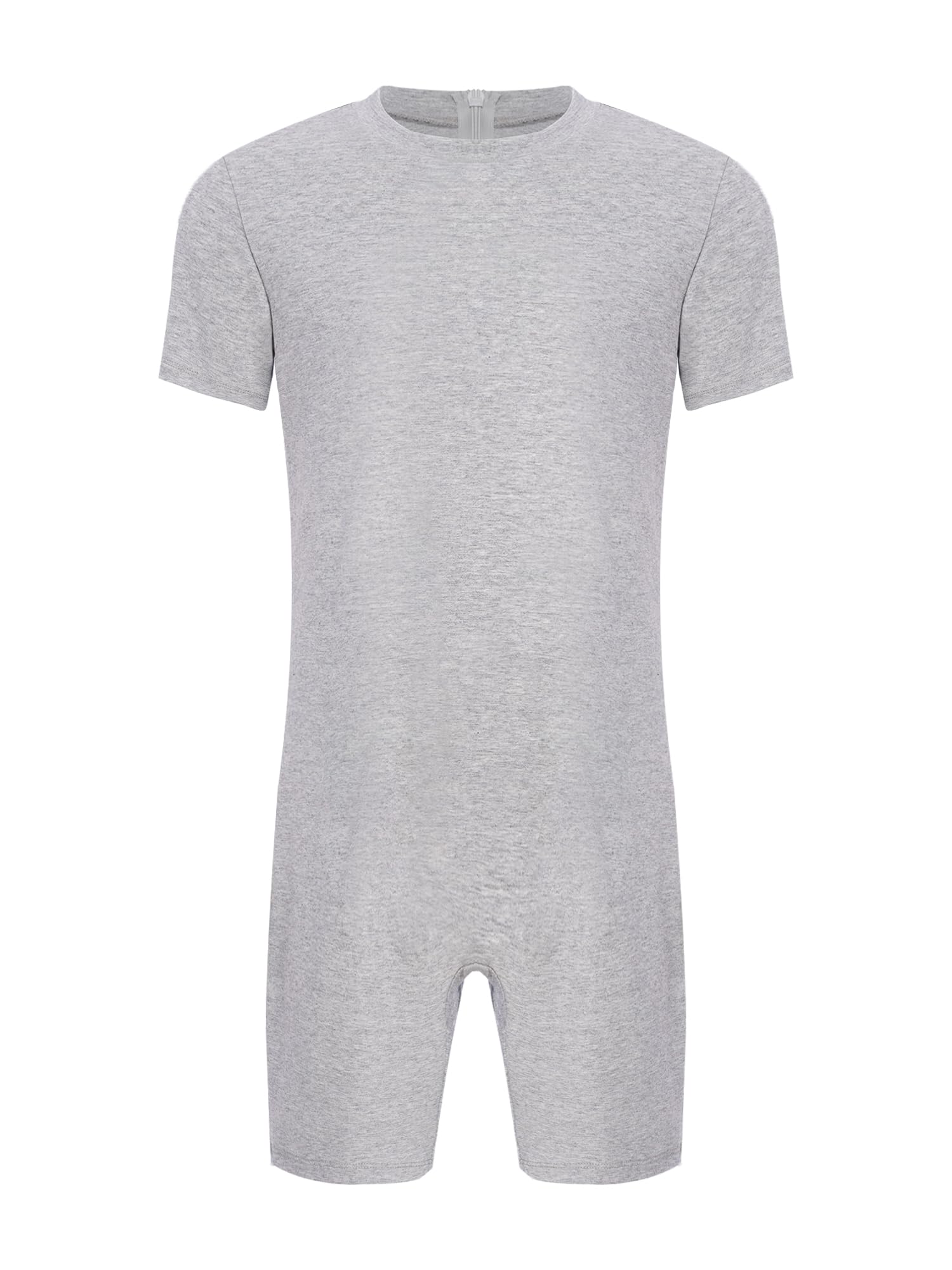 Sxiwei Pyjama Combinaison Femme Homme Fermeture Éclair au Dos Body Vêtement Adapté Pyjama Personnes Âgées Alzheimer Incontinence