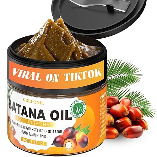 GREEONIL Aceite de batana para el crecimiento del cabello, 100% sin refinar, orgánico y natural Dr Sebi aceite de batana crudo para hombres y