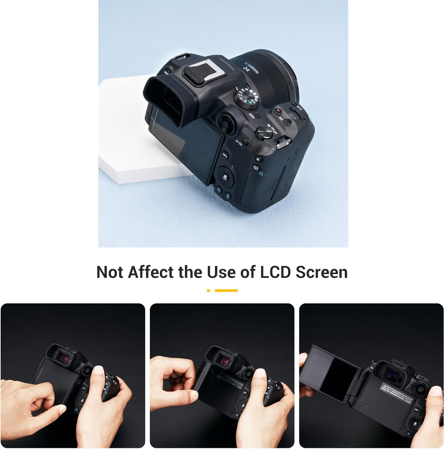 Camera Eyecup + Hard Camera Case: Camera Eyecup with Hard Shell Camera Case