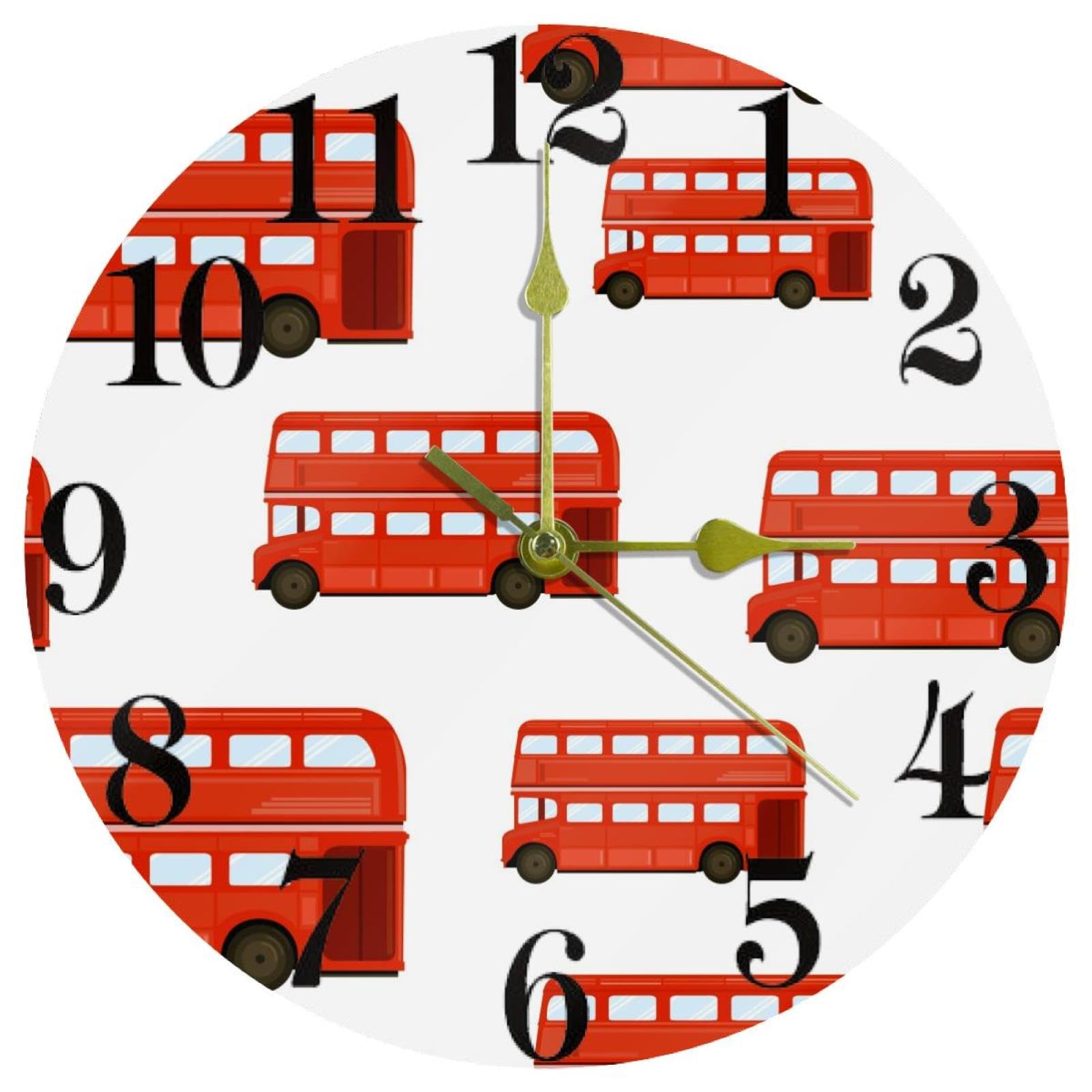 Horloge murale silencieuse à quartz sans tic-tac mécanisme fluide bureau