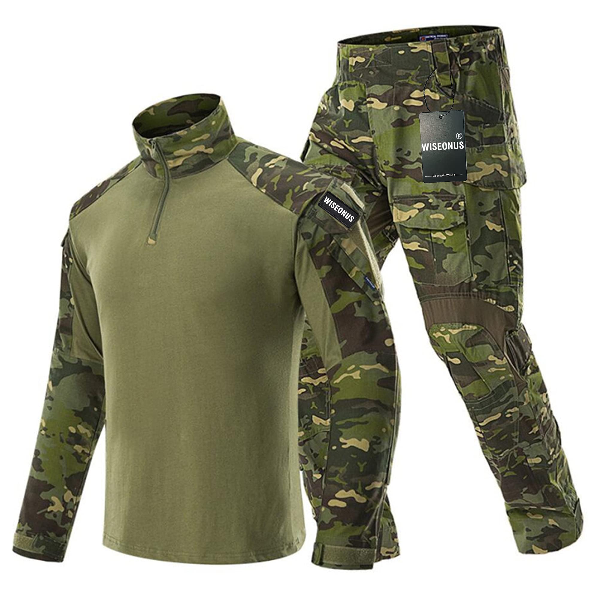 Ropa airsoft pantalones tacticos militares Camiseta Caza Paintball Disparo BDU Hombre Camisas y Pantalones multibolsillos Uniform