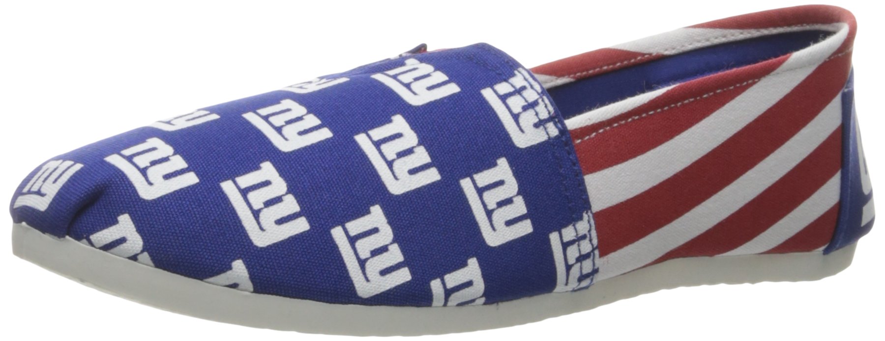 FOCO Women's NFL Team Logo Ladies Fashion Slip On Canvas Shoes