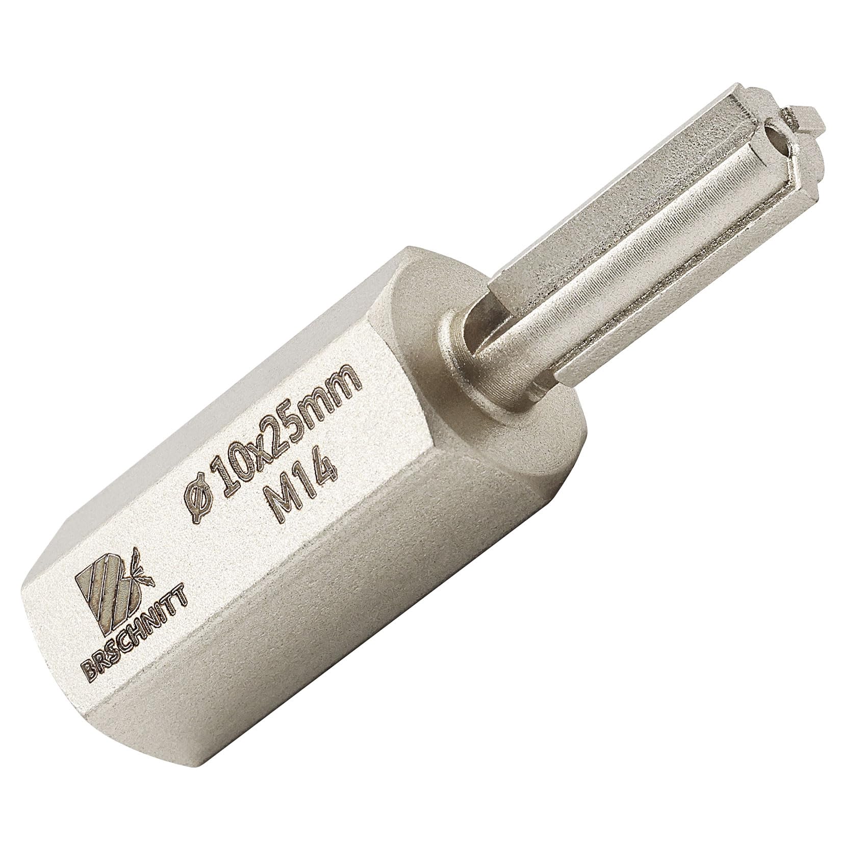 BRSCHNITT Carbide Mortar Raking Bit - 10mm x 25mm (3/8" x 1") for Angle Grinder with M14 Thread, silver, 3/8"x 1"(10x25mm)