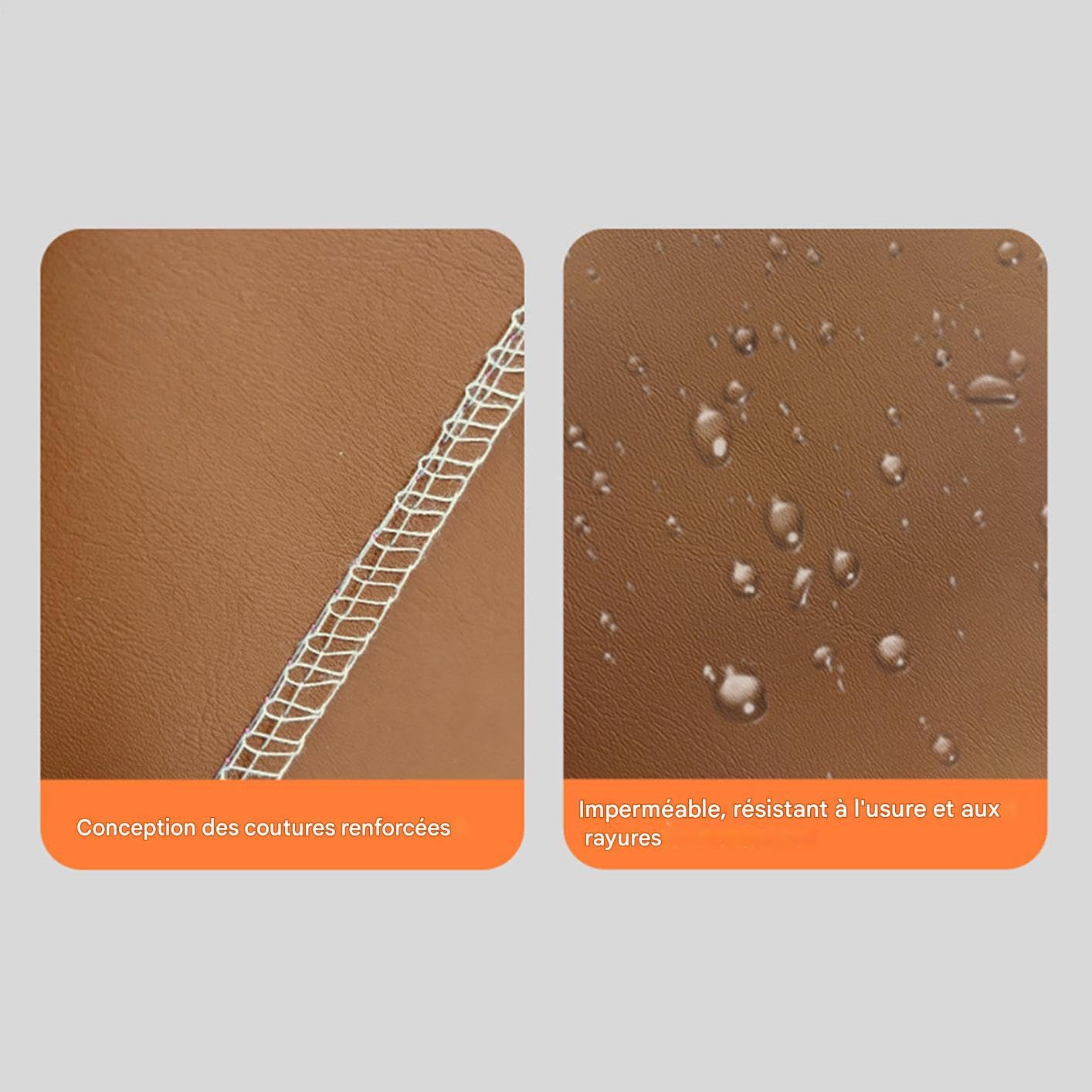 Housse Pare-brise Neige pour Voiture Anti-Vent En Cuir PU Imperméable Pour
