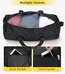 Vorspack Small Duffel Bag 20 Inches Foldable Gym Bag for Men Women Duffle Bag Lightweight with Inner Pocket for Travel Sports - Black