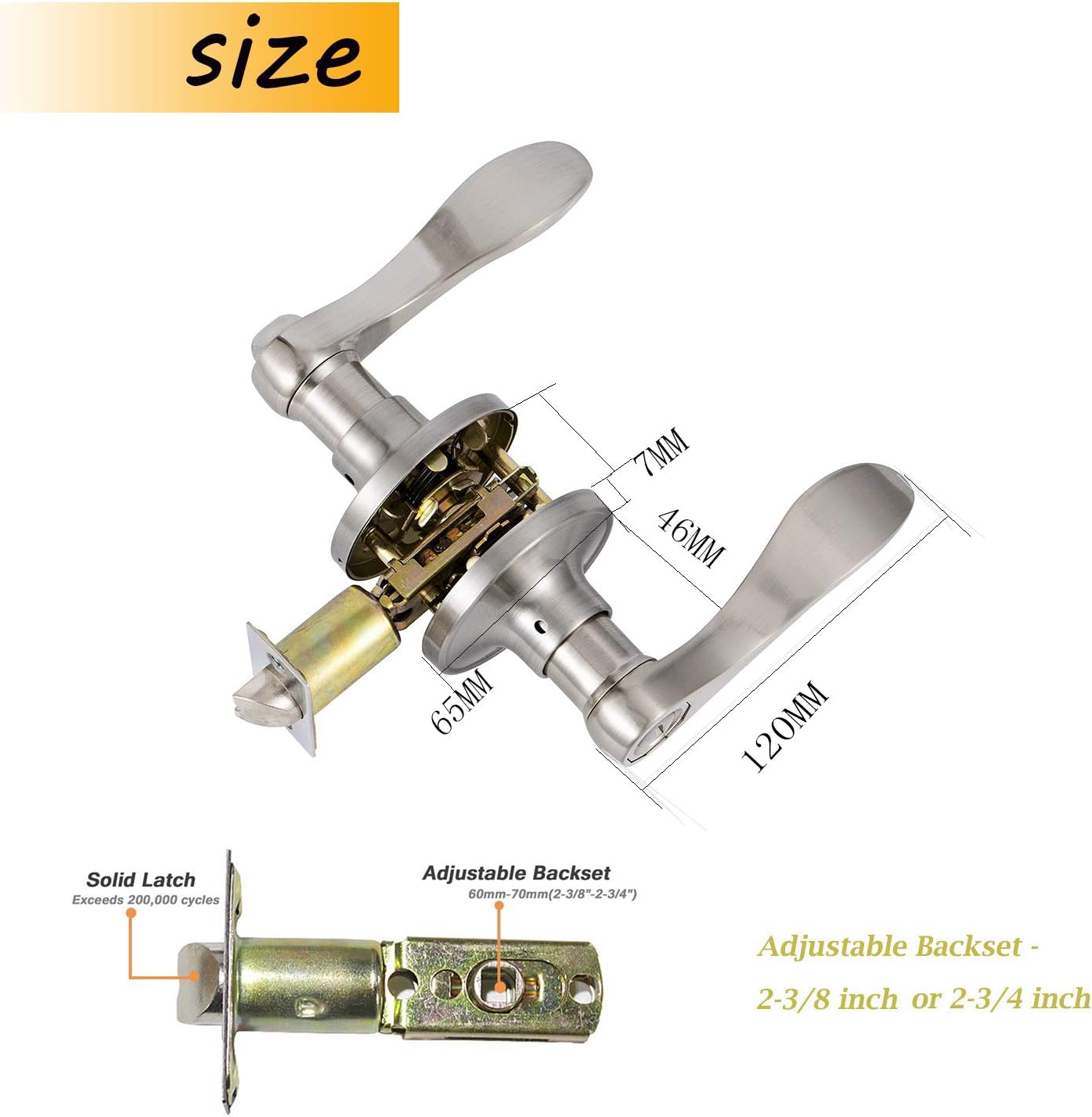 40% Off Discount 4 Pack Door Lever Passage Door Lock Handle Hardware Keyless for Closet/Hall Door knobs Without Key in Satin Nickel Right/Left Handed Reversible Flash Deals - 60% OFF 4 Pack Door Lever Passage Door Lock Handle Hardware Keyless for Closet/Hall Door knobs Without Key in Satin Nickel Right/Left Handed Reversible