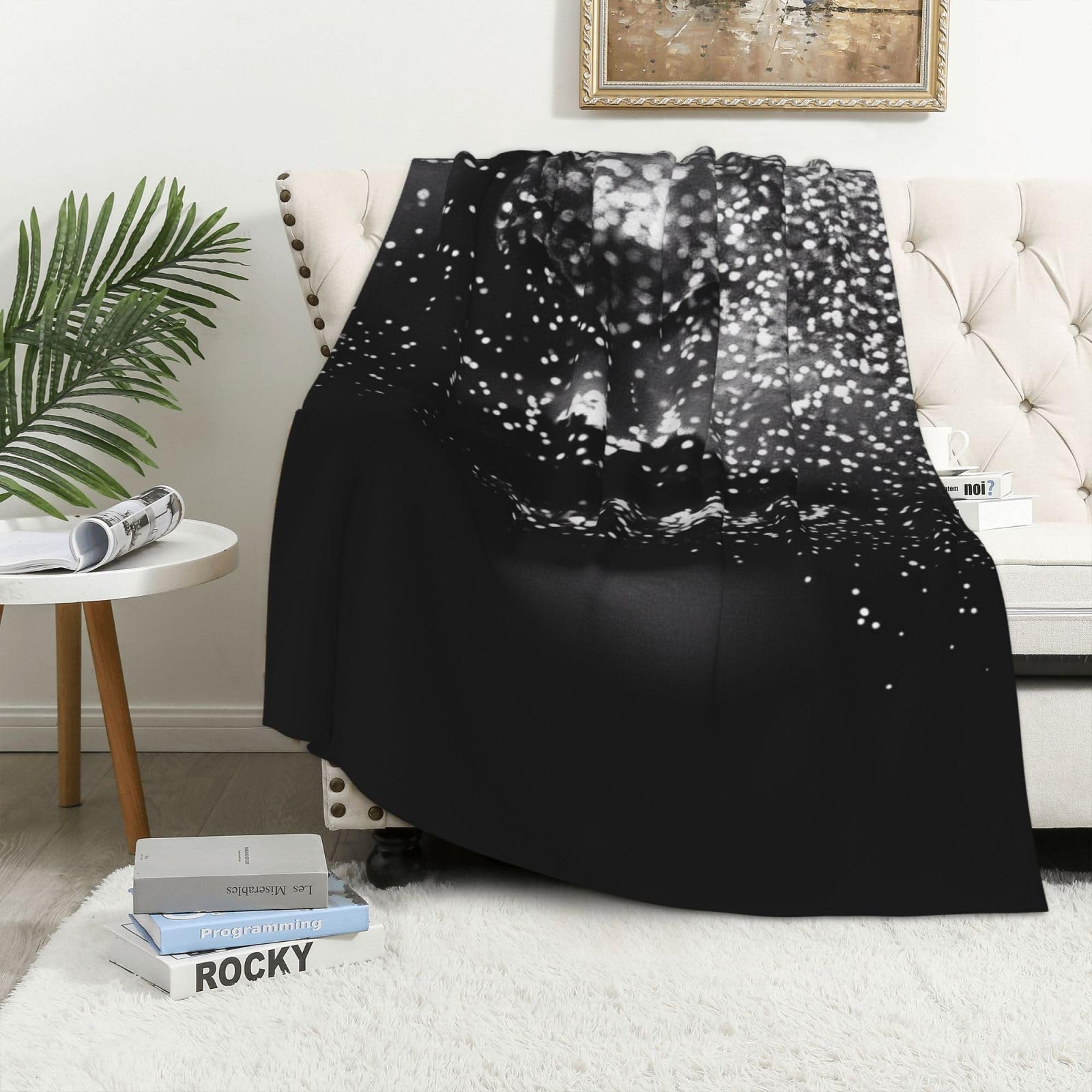 Couverture chaude en flanelle pour le bureau et les soirées sur le canapé