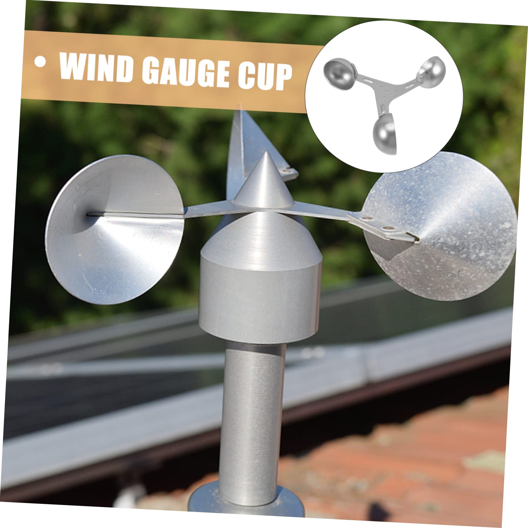 POPETPOP 5 Pièces coupe de mesure du vent coupelle d'anémomètre de rechange coupelle de capteur de rechange anemometre anémomètres capteur anémomètre coupe-vent d'aluminium