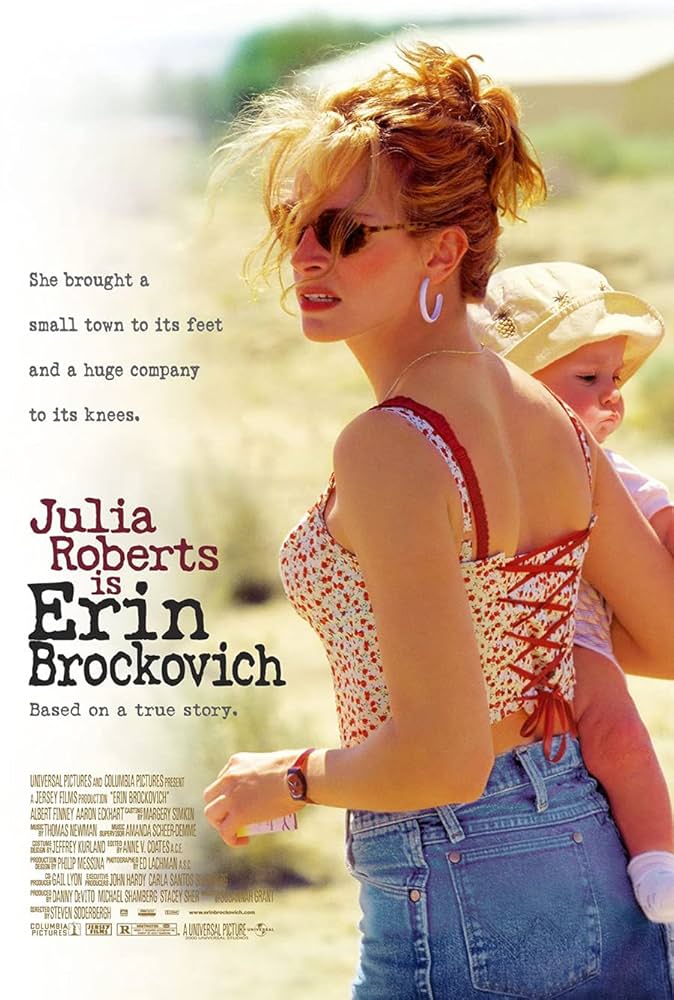 ERIN BROCKOVICH MOVIE POSTER 2 Sided ORIGINAL FINAL 27x40