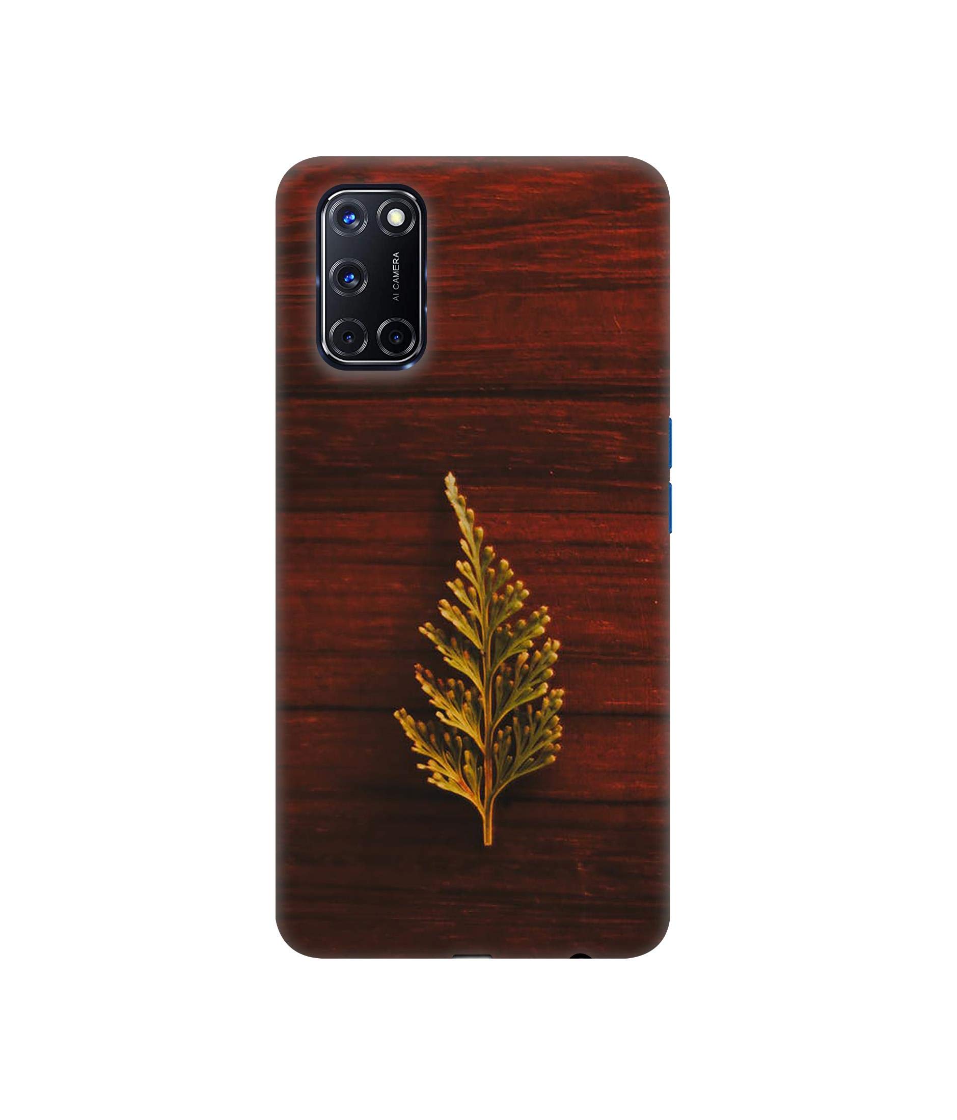 Amazon Brand - Solimo Designer Leaf on Wood 3D Printed Hard Back Case Mobile Cover for Oppo A52 (B08C3L1F9H) Amazon Price History, Amazon Price Tracker