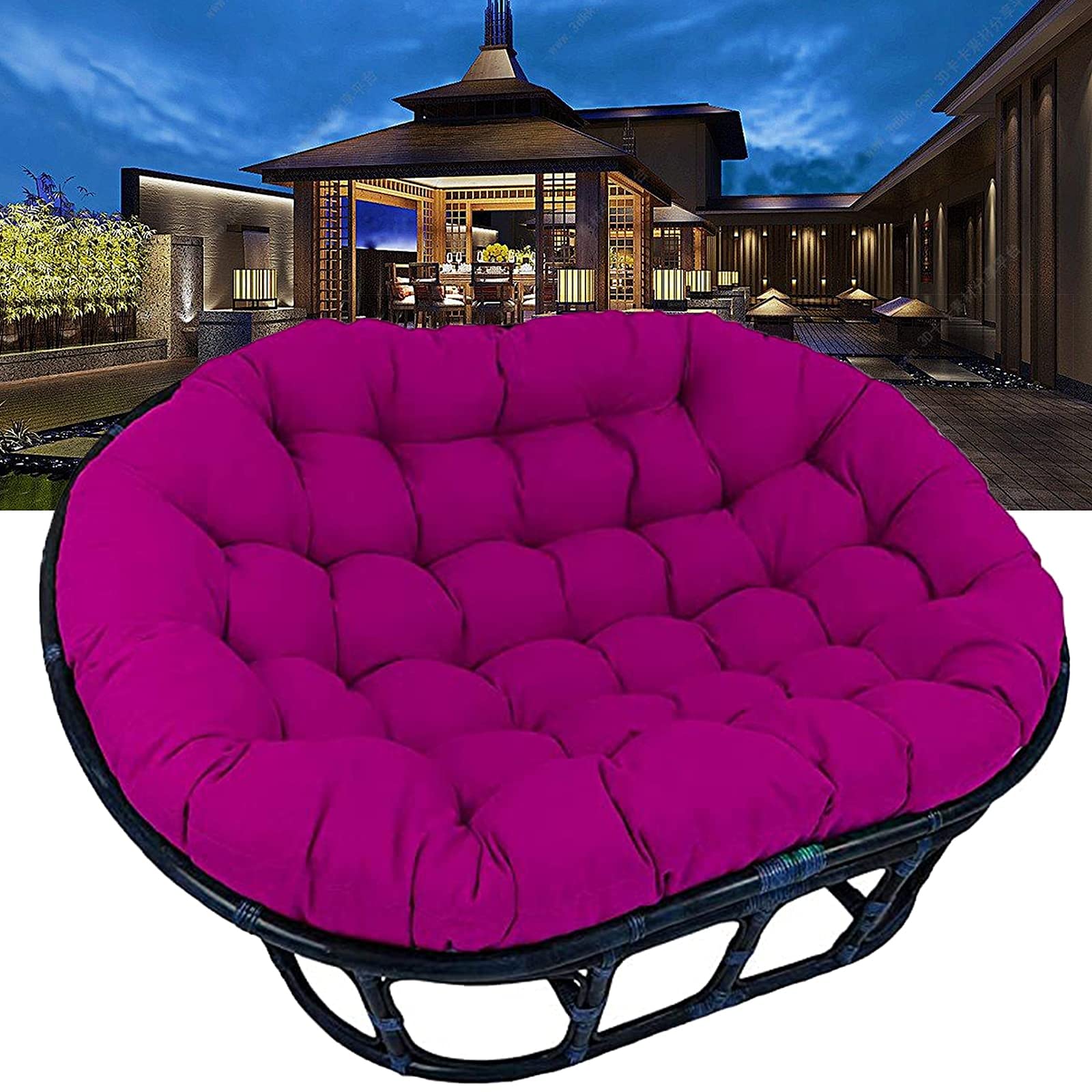 Buy YGB Egg Chair Cushion Replacement,Papasan Round Padded Seat Cushion