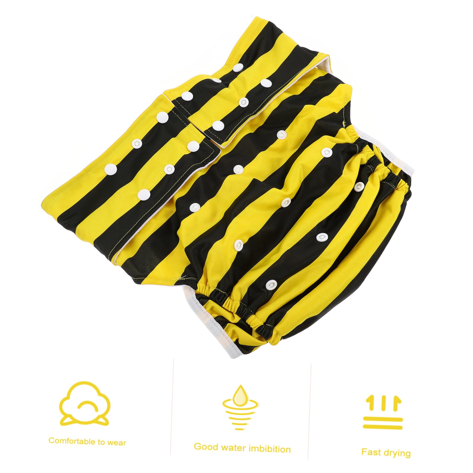 BUTIFULSIC Men's Women's Reusable Diapers Leak Proof Comfortable Waterproof Cover Breathable Lining for Overnight