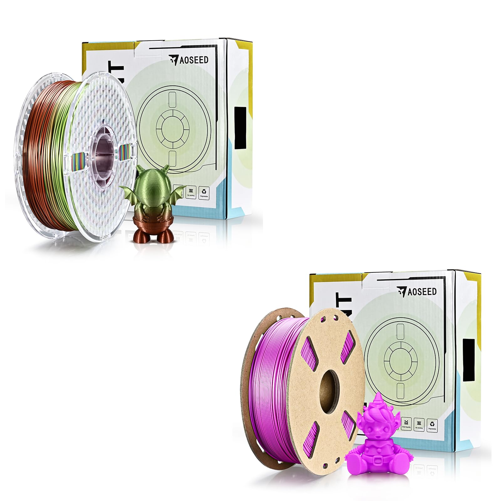 Iridescent and Purple PLA PLA Filament