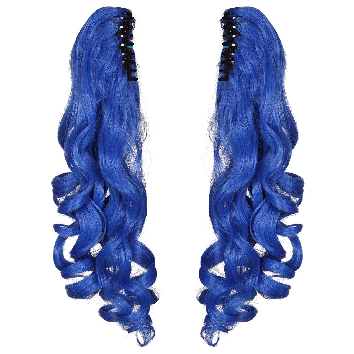 Amazon.com: ColorGround Long Curly Cosplay Wig with 2 