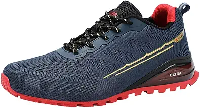 ikunka Men's Fashion Sneakers Lightweight Breathable Walking Shoes Tennis Cross Training Shoe Non Slip Trail Running Shoes