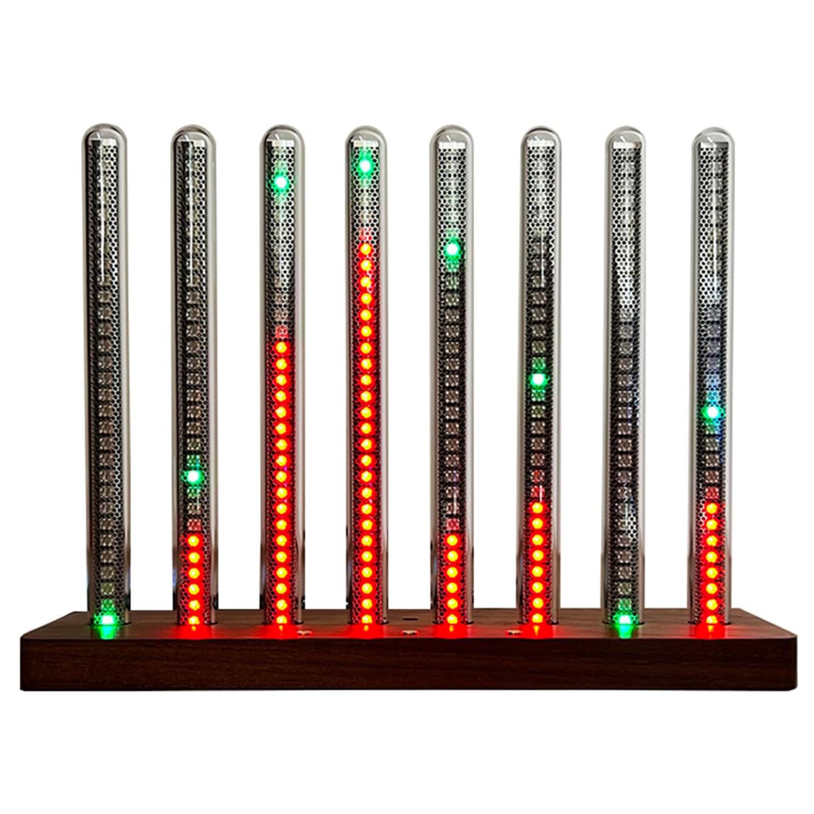 Dojbk Light Sound Pickup Spectrum Lamp, Pickup Rhythm With 8 Nixie Tube, Music Spectrum 6 Kinds Of Dynamic S, Audio Interface For Desktop, Studio, Gaming Room