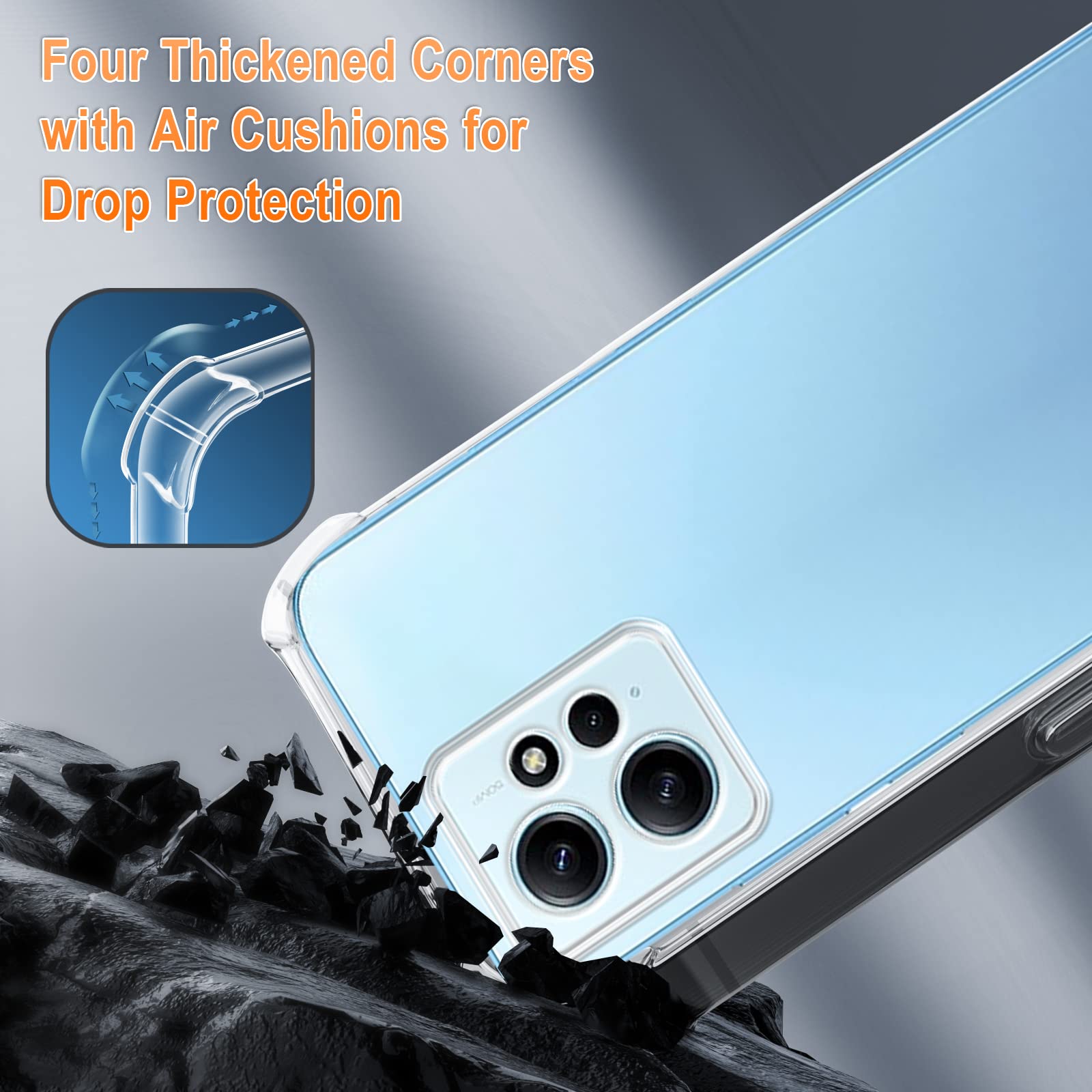 XTCASE Cover con Cordino per Xiaomi 13T / 13T Pro, Custodia Trasparente con Coll