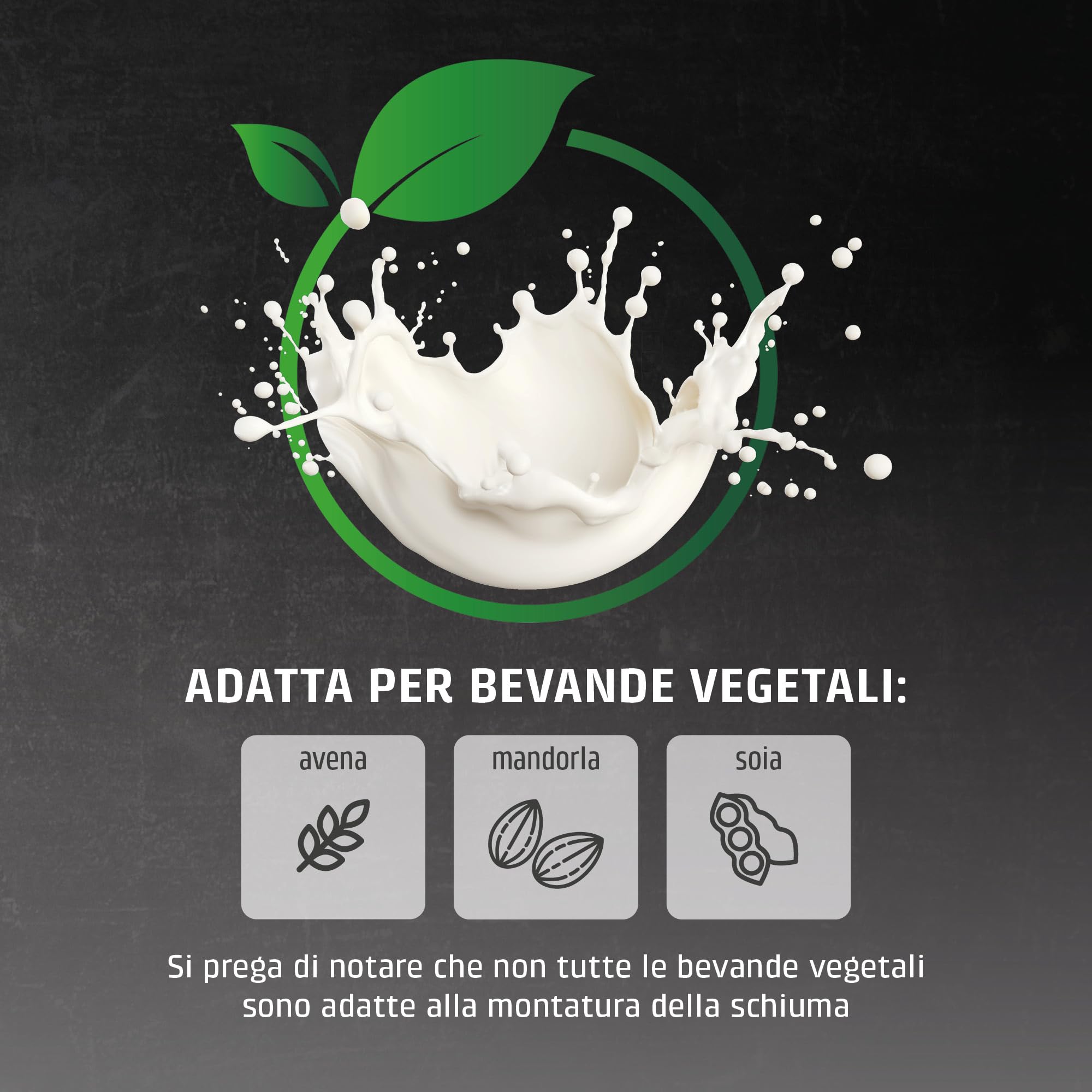 CASO Espresso Gourmet Crema - Macchina per il trasporto del colino con montalatte, espresso, cappuccino, portafiltro in acciaio inox, pompa ULKA, macchina da caffè in polvere, ESE Pads