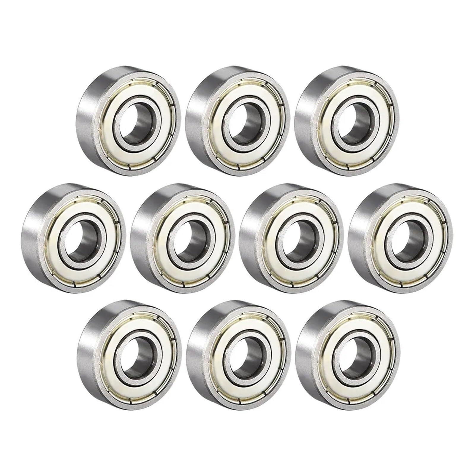 Abgedichtete Lager, 10 Stück Lager 603 604 605 606 607 608 609 623 624 625 626 627 628zz 2Z 2RS Metalldichtung Rillenkugellager | 608zz 8x22x7mm,ABEC-3
