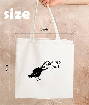Amazon.com - Zeghk Crow Canvas Tote Bag for Women, Crow