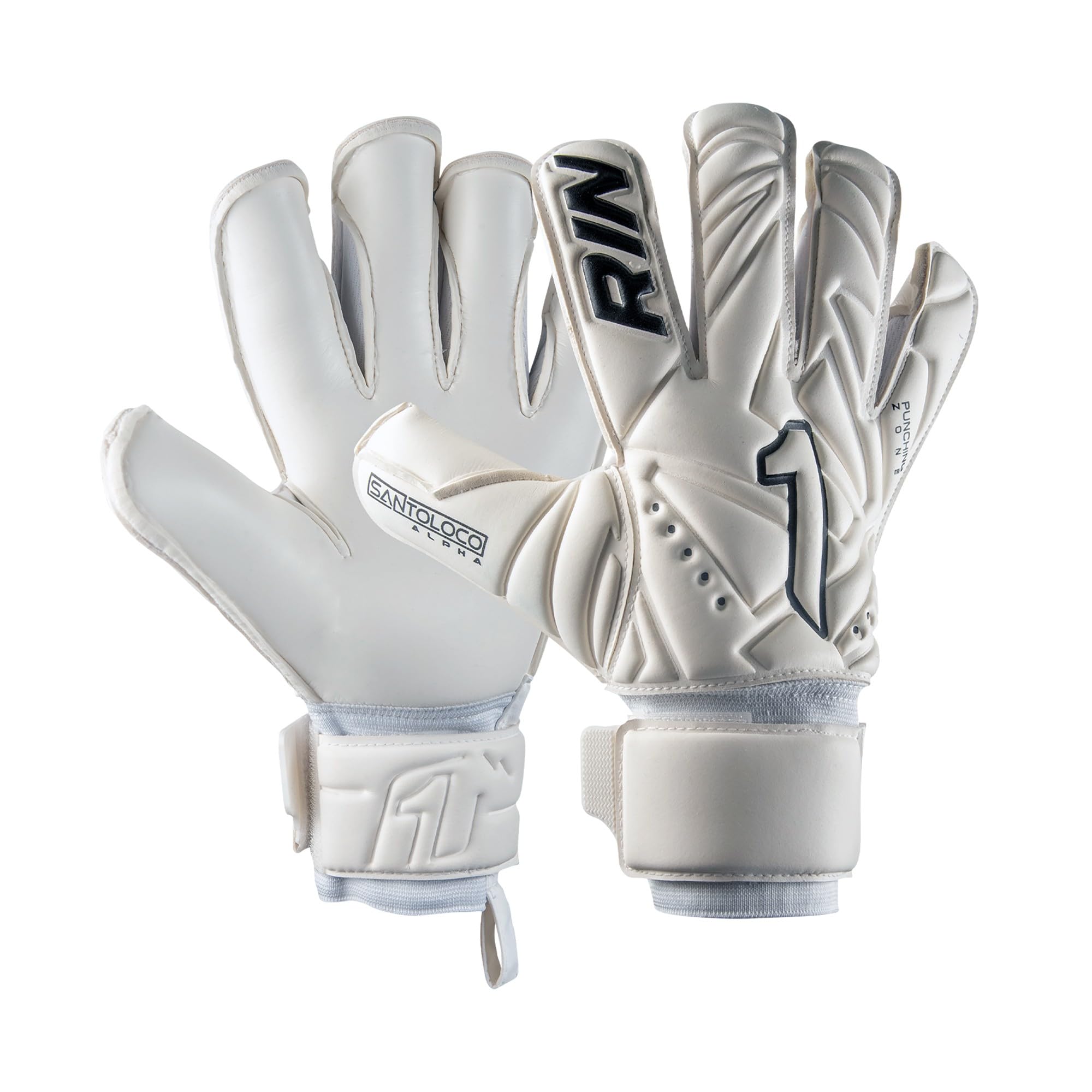 Rinat Santoloco - Guanti da portiere adulti unisex, Blanco, 11 -