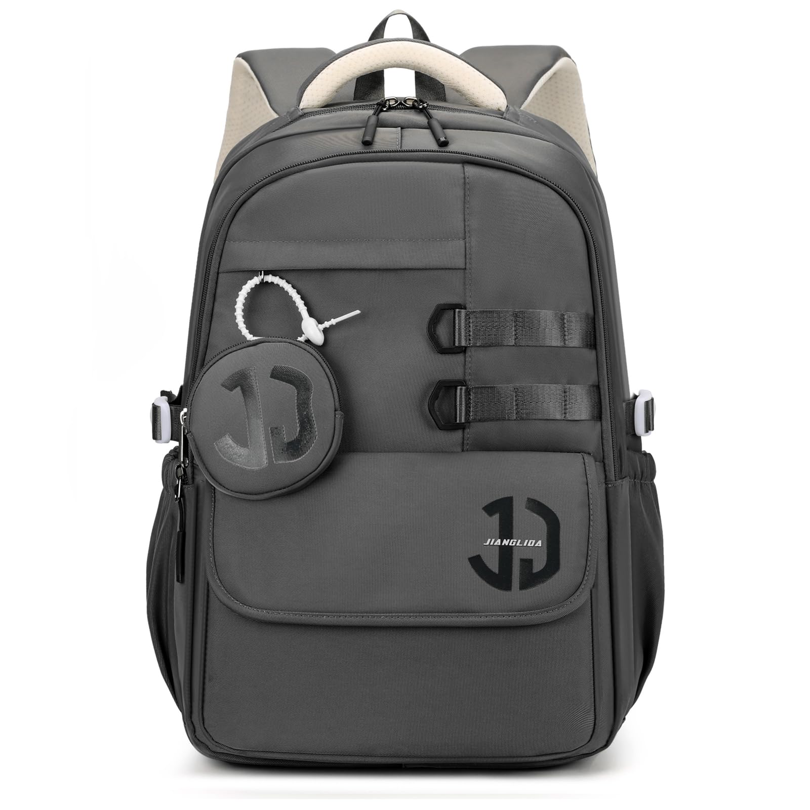 JANSBEN Wasserdichter Schulrucksack für Teenager Jungen und Mädchen, Mehrfachfach Design für Schule und Reisen, Schultasche Ideal für 5 Klasse