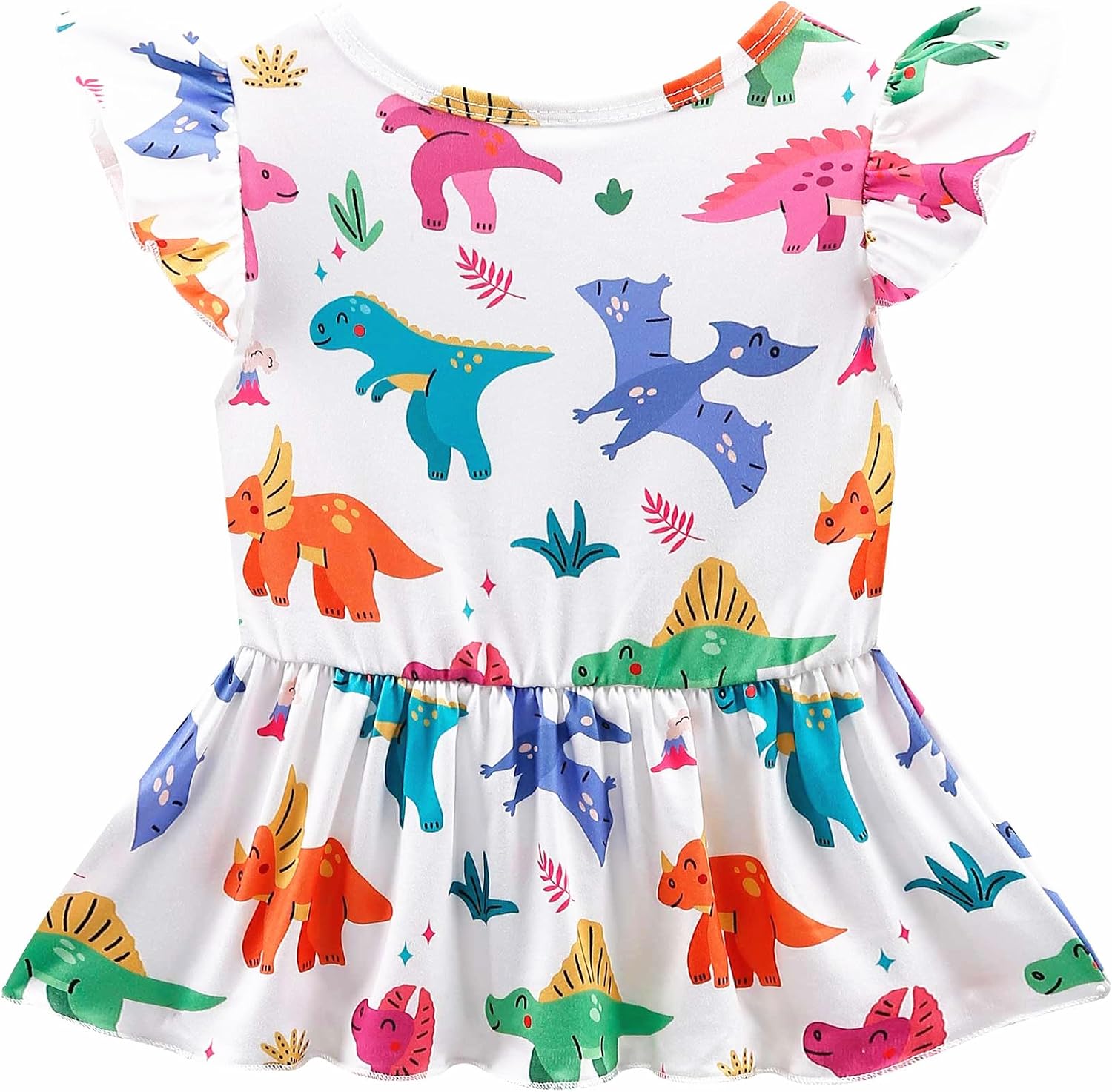Girls Summer Outfits Toddler Baby Girls Short Sets 2 Piece Clothing Set Flutter Sleeve Shirt and Short 2-7 Years image 4