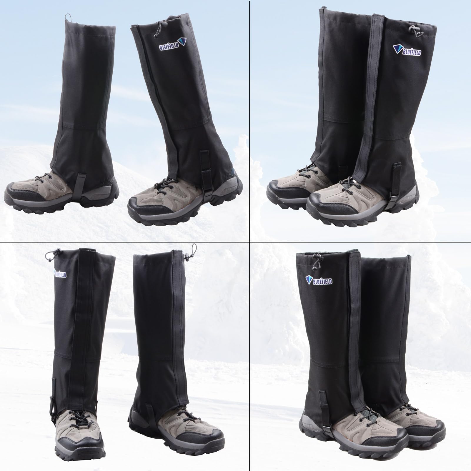 Azarxis Outdoor Gamaschen wasserdichte Wandergamaschen Atmungsaktive Beinschutz Gaiter Herren Damen Regengamaschen für Wandern Jagd Fahrrad