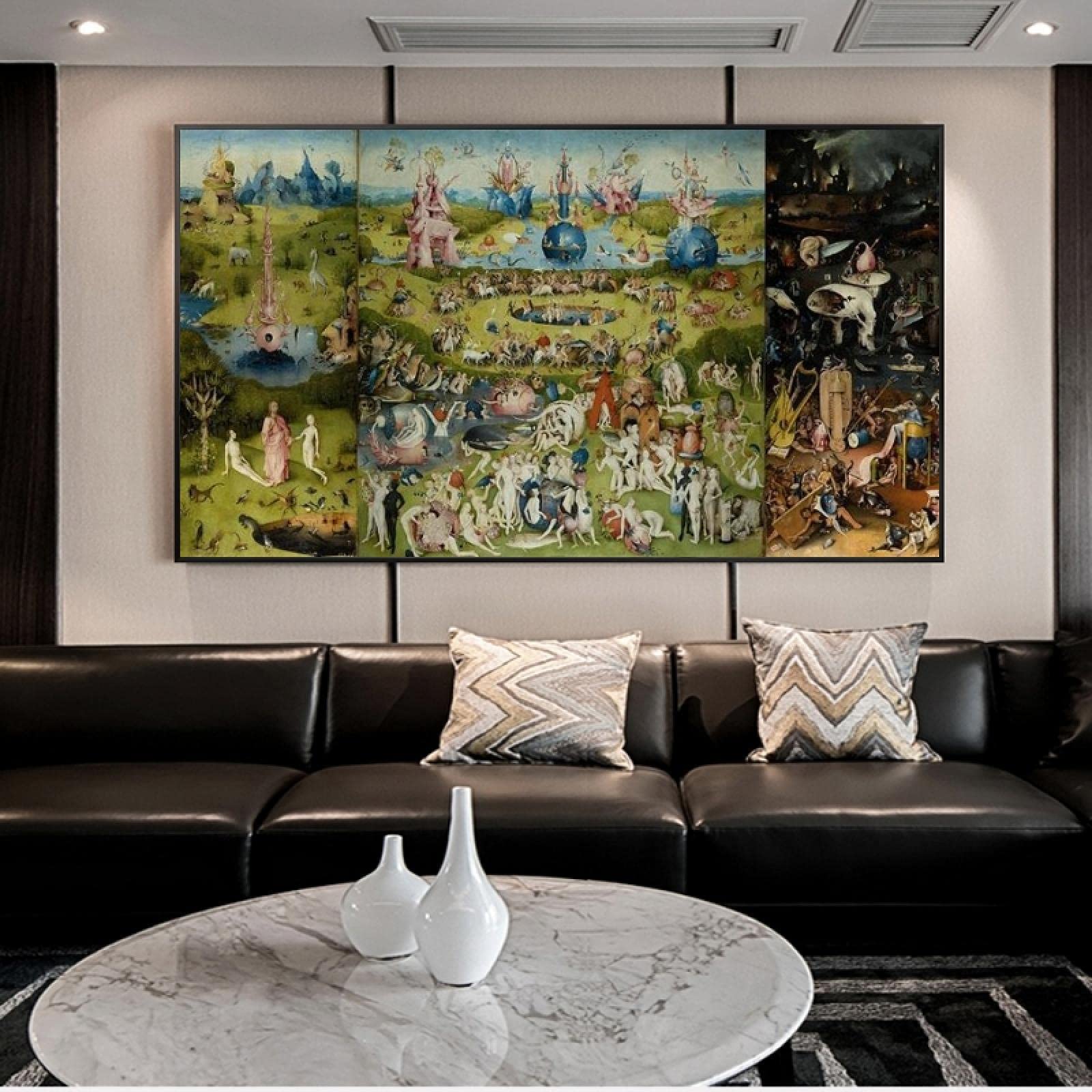 Amazon｜キャンバスの絵画Hieronymusによる快楽の園リビング