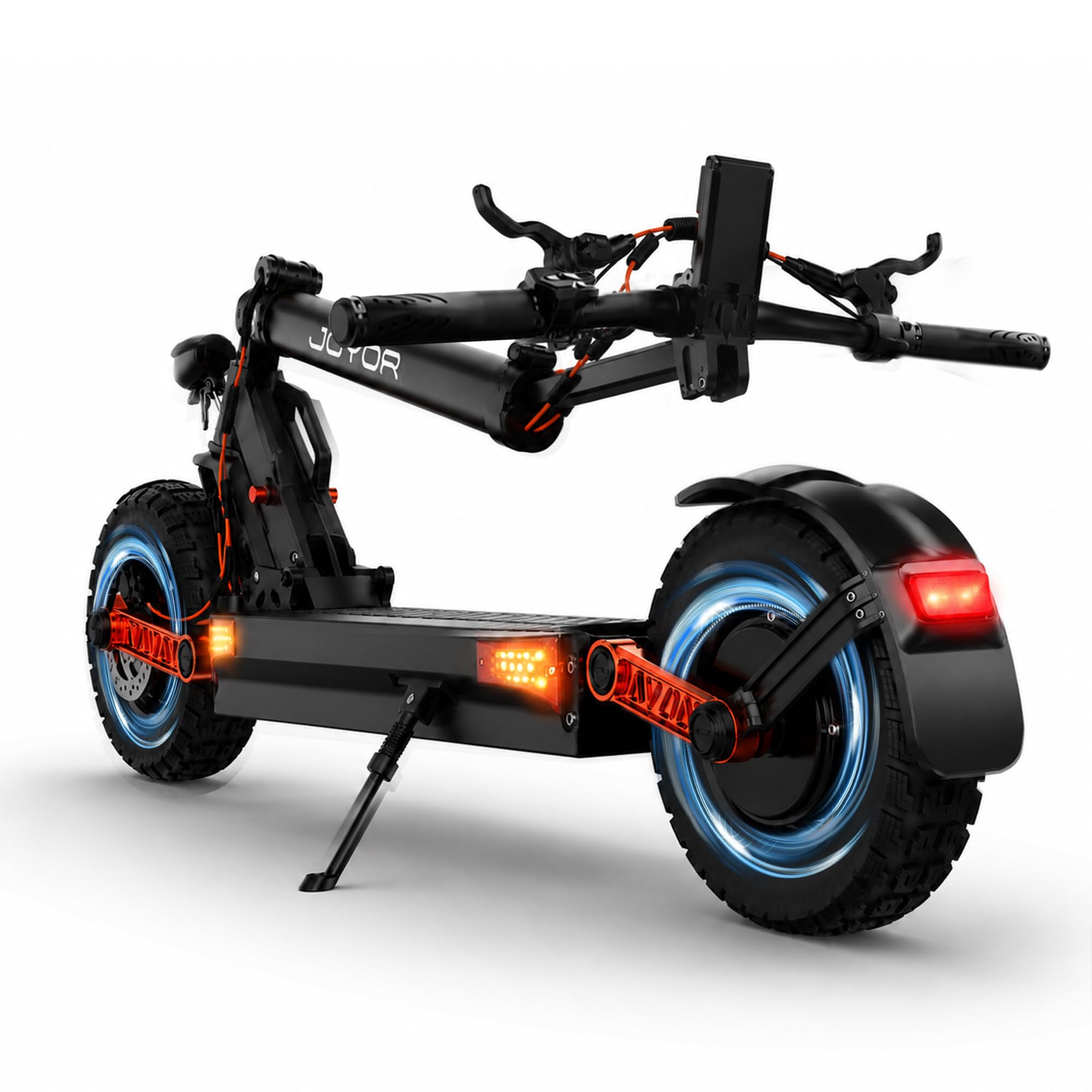 Trottinette Électrique Adulte, Batterie 48V 26Ah, Autonomie Jusqu’à 80 km, Freins Hydrauliques, Pneus Tout-Terrain 10", Double Suspension, Châssis en Aluminium