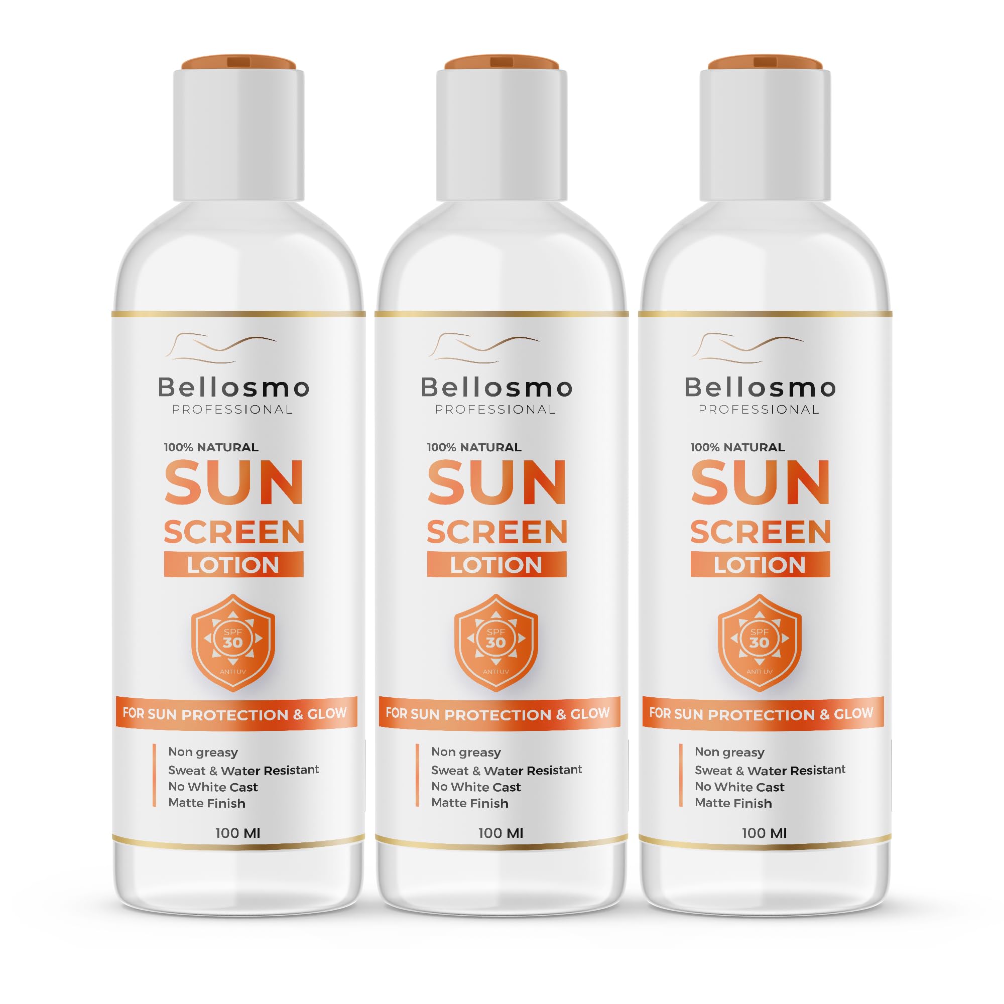 bellosmo PROFESSIONAL Sunscreen Body Lotion UV A UV B & Blue Light Protection For Oily Skin (pack of 3)-image-22