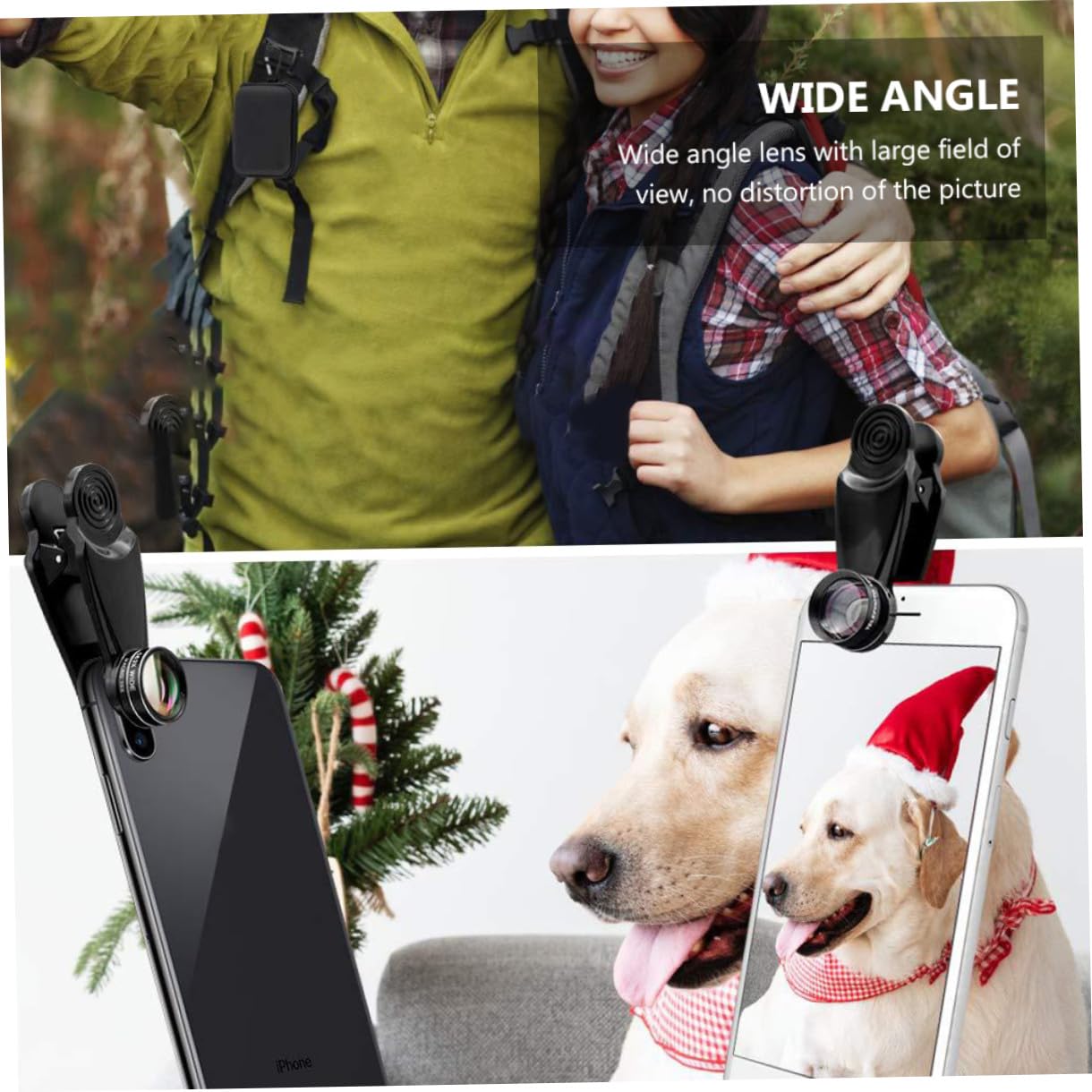 SHINEOFI Kit Obiettivo per Telefono in Lega Leggera e Vetro Lente Grandangolare e Macro per Fotografia Professionale
