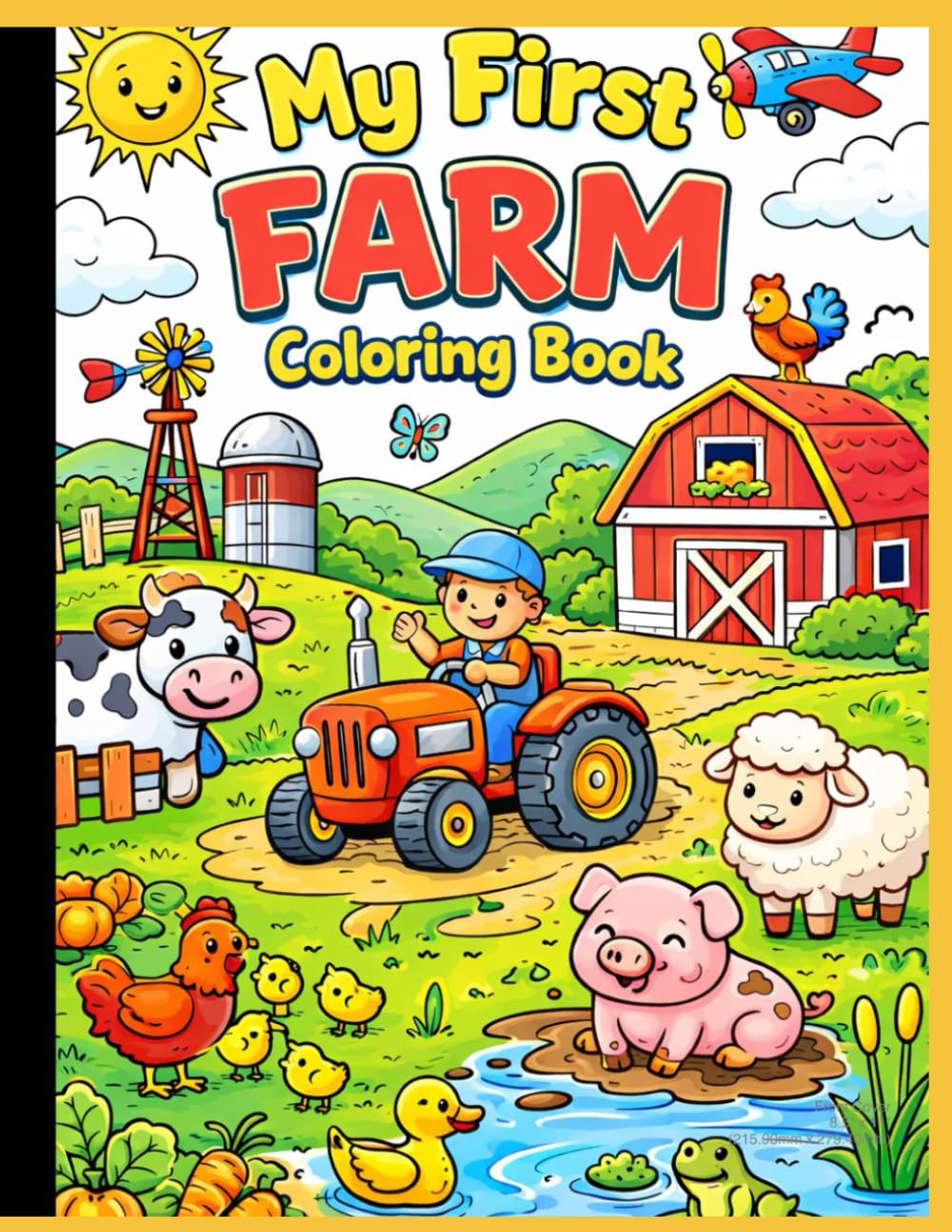 My First Farm Colouring Book with 30 design
