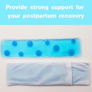 Perineal Cooling Pad, Hot and Cold Pads for Postpartum, Perineal Ice Pack, Instant Cold Therapy Packs, Gel Bead Ice Pack, Reusable Ice Packs, Instant Cooling Relieves Pain (Blue-Circle)