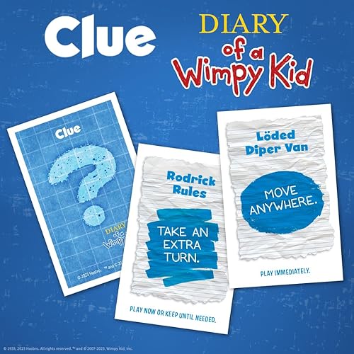 Miniatura 7 de USAOPOLY CLUE Diary of a Wimpy Kid  Resuelve el misterio en este juego de pistas coleccionable con licencia oficial con personajes y ubicaciones de