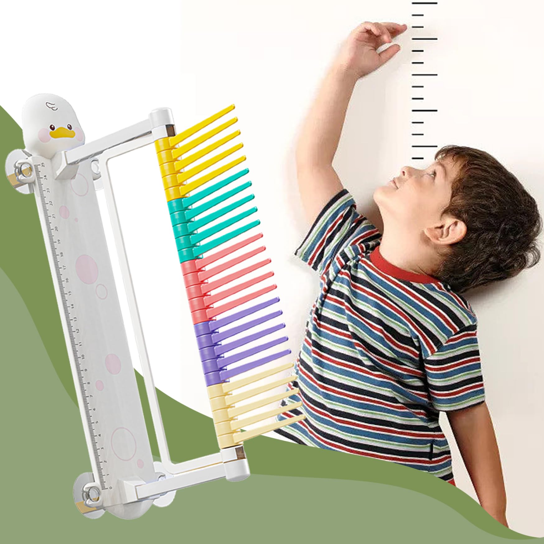Entraîneur à Saut Vertical, 9,8 Pouces Testeur de Saut Vertical pour Enfants, Outil de Mesure de Saut Vertical Mural pour la Maternelle à la Maison