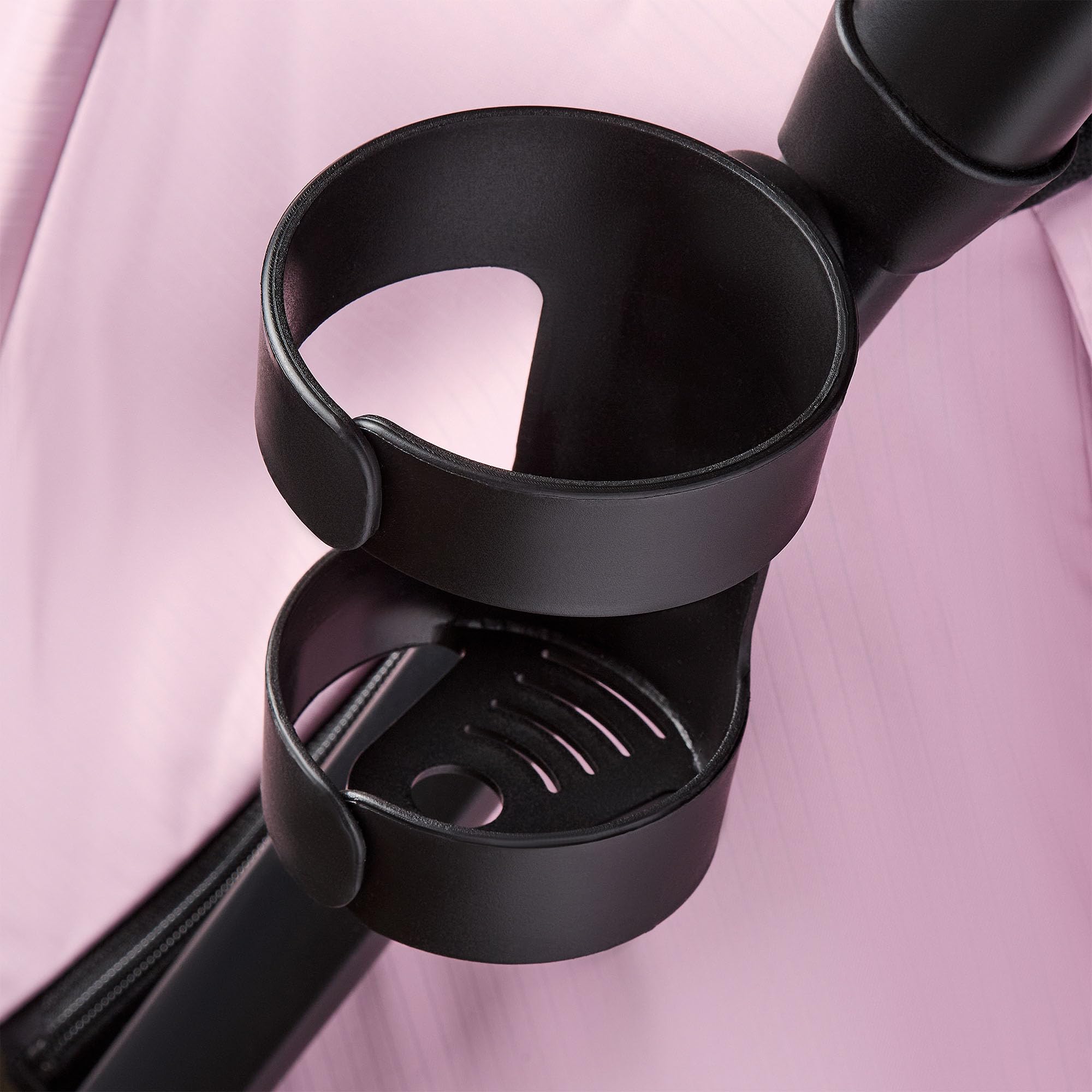 Moby-System LENA PINK PRO Poussette Canne avec Fonction Valise, Légère et Compacte 6–48 Mois, Roues EVA avec Suspension, Capote XXL, Pliage à Une Main, Rose