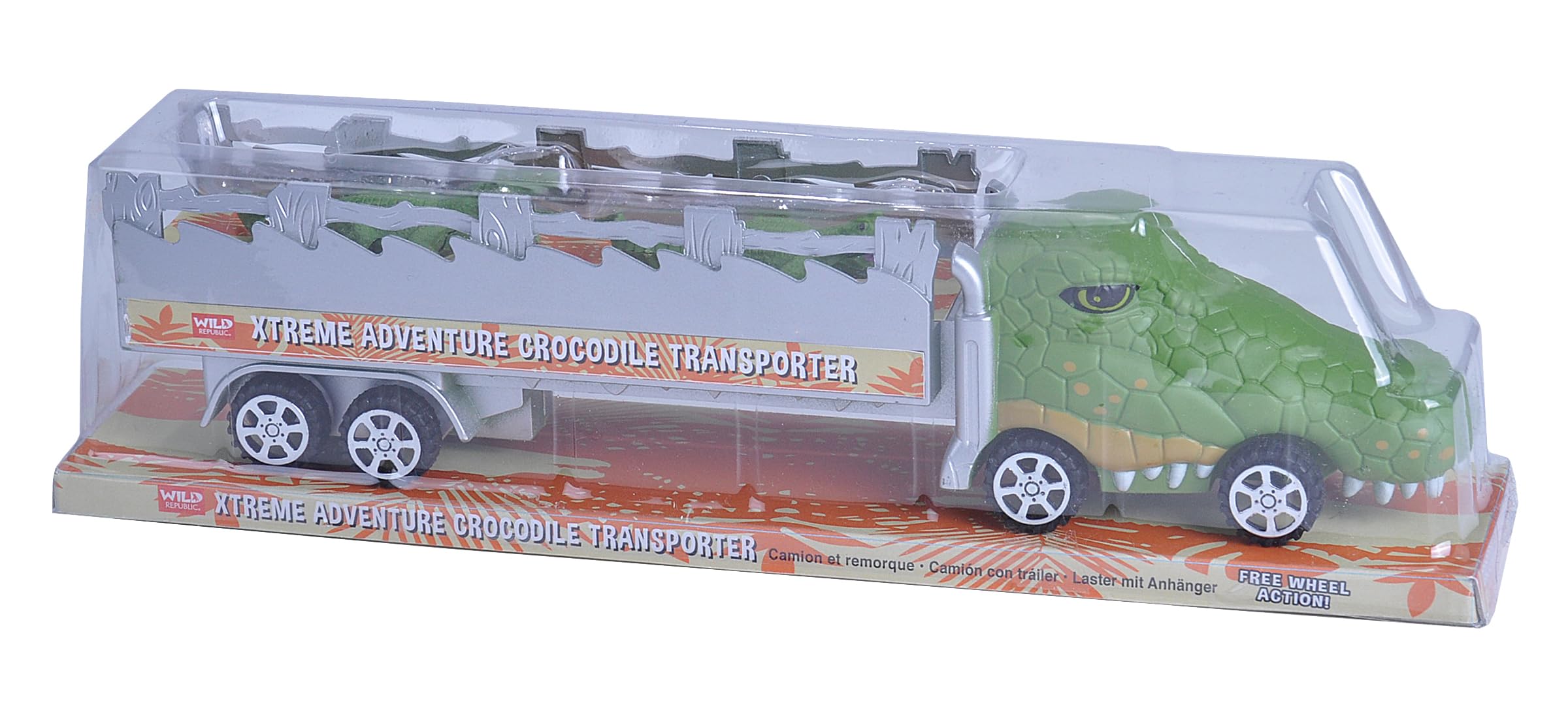 Wild Republic Crocodile Truck, Kids Gifts, Croc Decorations, Toy Crocodile, Xtreme Transport, 11