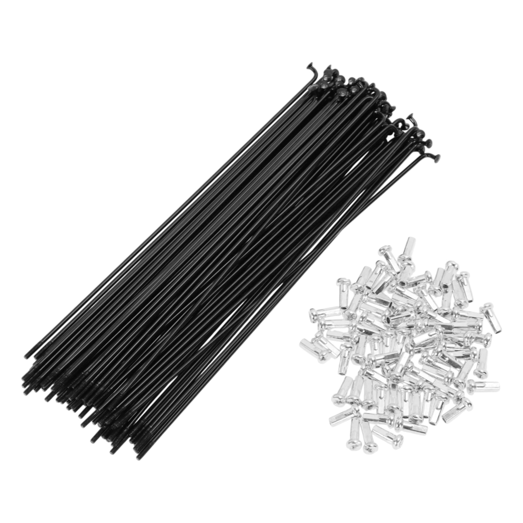 TUCKBOLD 72 Set 14G Bicycle Spokes 175mm Bike Wheel Spokes Carbon Steel Black