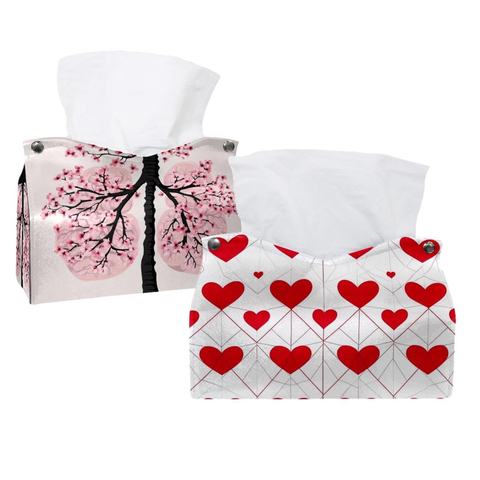 Housse de boîte à mouchoirs en cuir pour cacher les cartons jetables avec style