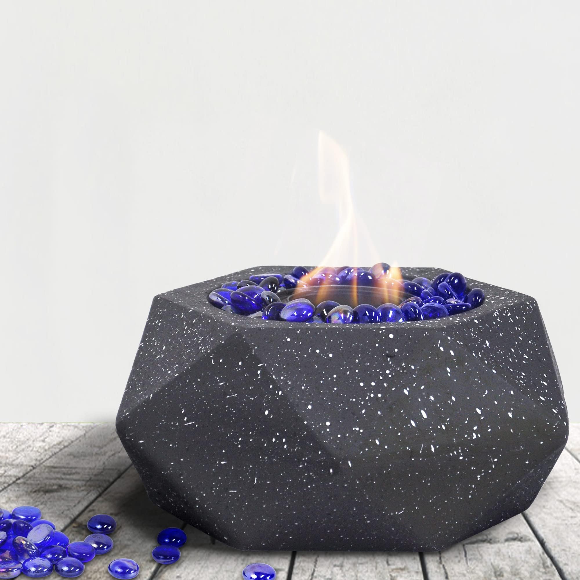Tabletop Fire Pit, Alcohol Fireplace for Indoor Outdoor, Fire Bowl Clean Burning Bio Ethanol Ventless Fireplace