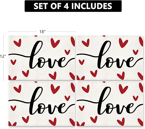 Miniatura 37 de Siilues Camino de mesa para el día de San Valentín, decoración de San Valentín, decoración de San Valentín para mesa, decoración de vacaciones