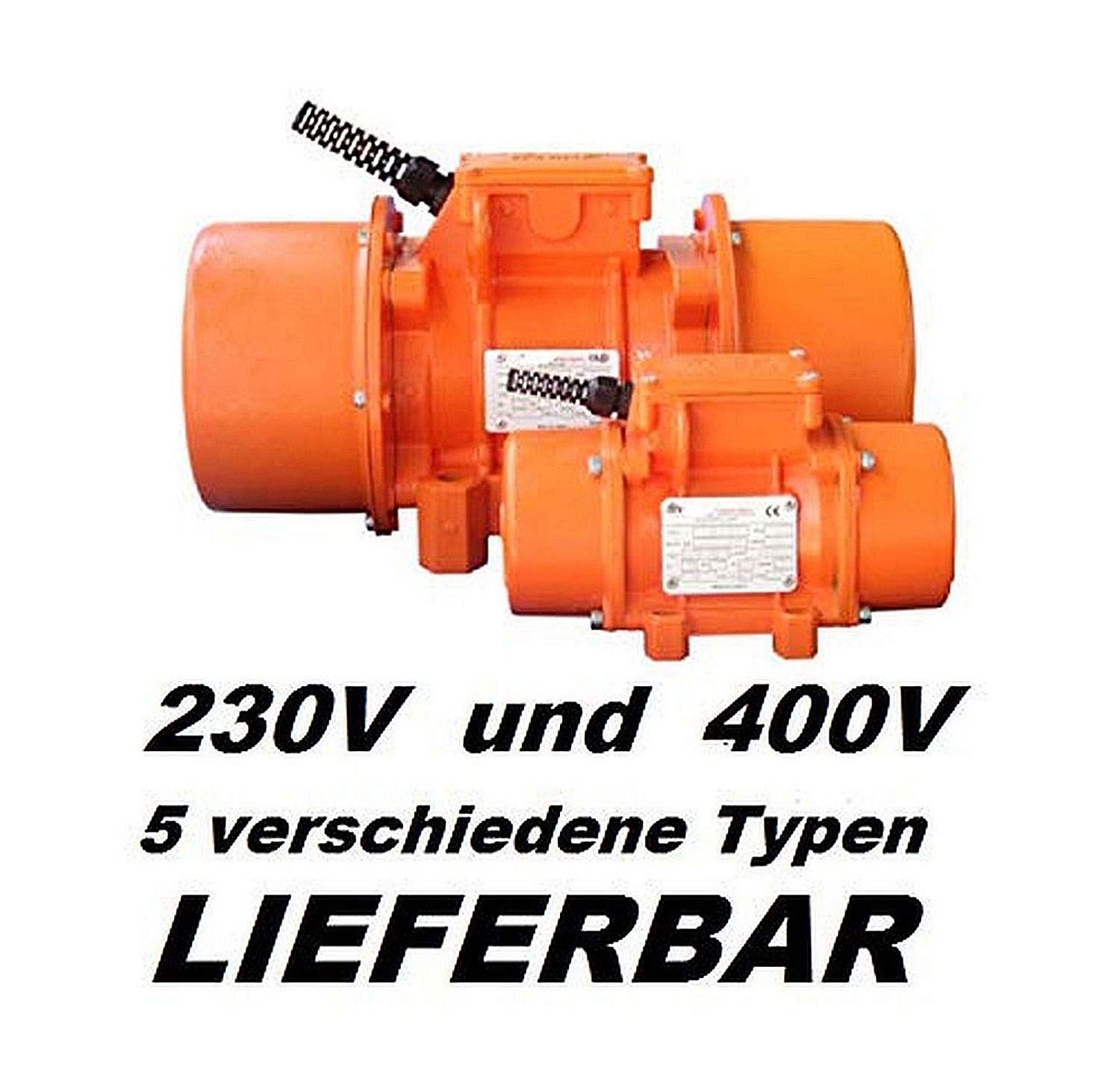 VM500 Vibrationsmotor, 3 x 230-400Volt Motorrüttler Unwuchtmotor Vibrator Aussenrüttler Baurüttler