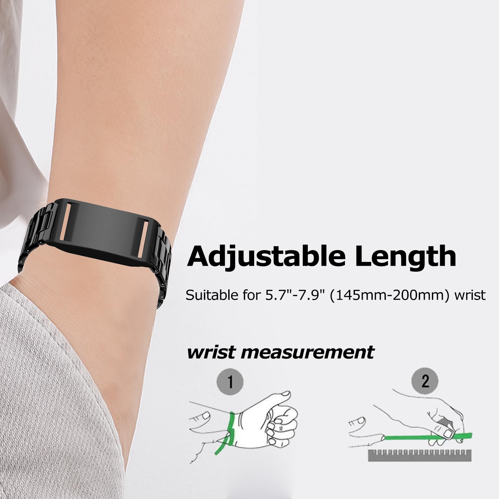 Correa de reloj de resina compatible con Polar Loop, correa de repuesto de resina ultraligera, transpirable, impermeable, herramientas de longitud ajustable incluidas