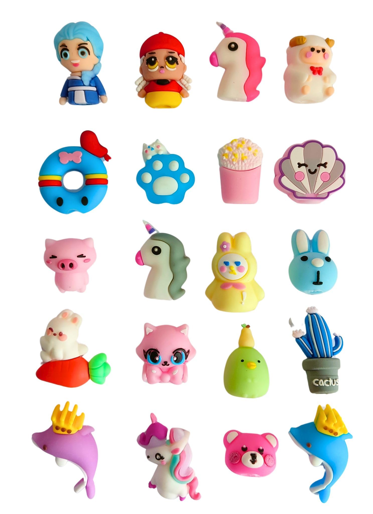 Cute Animal Pencil Toppers - 10 Random Designs -1 Cute Animal Pencil Toppers - 10 Random Designs -1