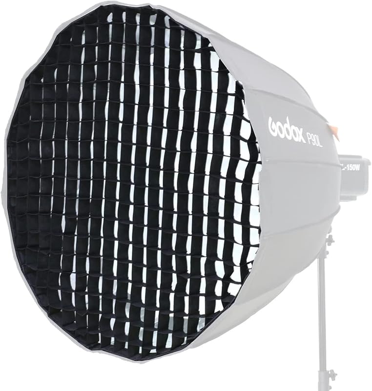 Godox Honeycomb Grid for Godox QR-P90 P90L P90H and Aputure Light Dome 35.4 inch 16 Rods Octagon Parabolic Softbox - Only Grid