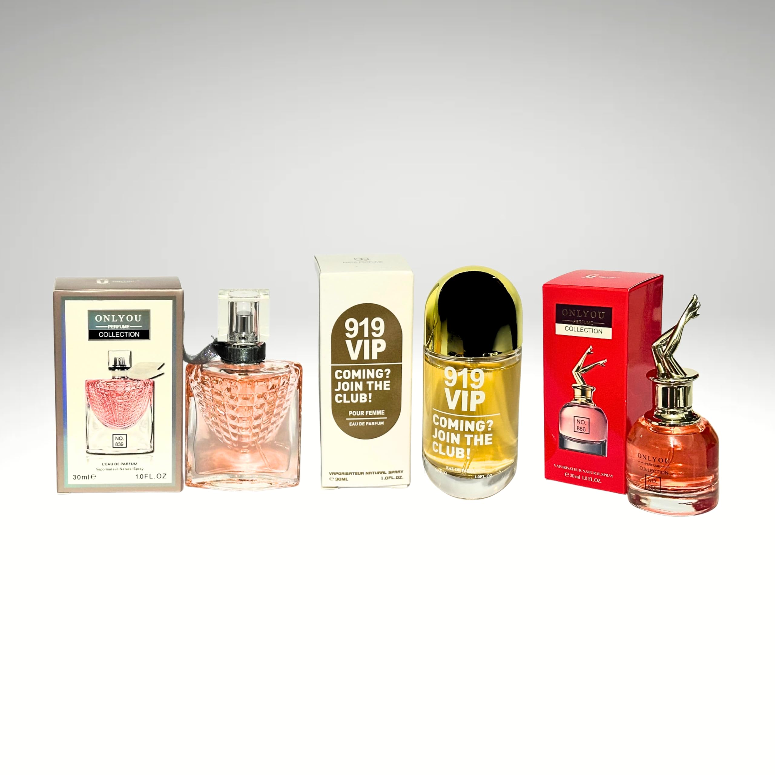 Women's Perfume Gift Set – 919 VIP – No. 839 – No. 886 (3×30ml